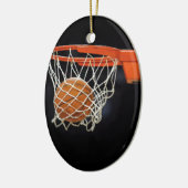 Basketball Keramikornament (Links)