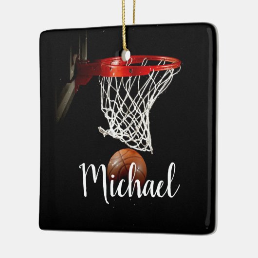 Basketball Keramikornament (Links)