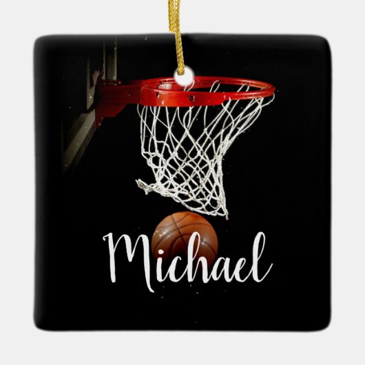 Basketball Keramikornament (Vorderseite)