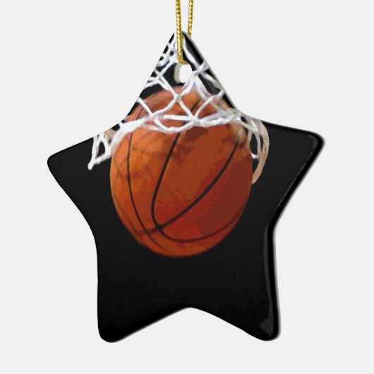 Basketball Keramikornament (Links)
