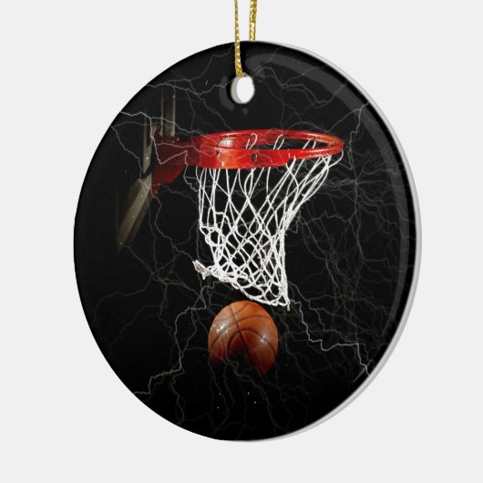 Basketball Keramikornament (Links)