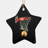 Basketball Keramikornament (Links)