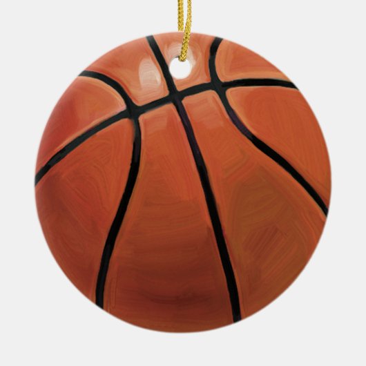 Basketball Keramikornament (Vorne)
