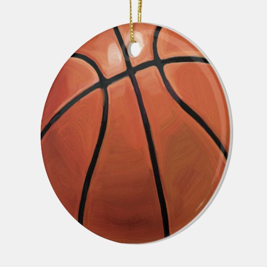 Basketball Keramikornament (Links)