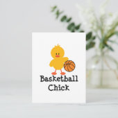 Basketball Kick Postkarte (Stehend Vorderseite)