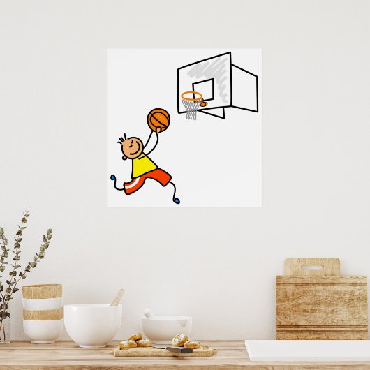 Basketball Kid Poster (Küche)
