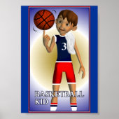 Basketball Kid Poster (Vorne)
