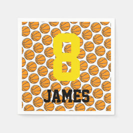 Basketball Kids Individuelle Name Nummer Sport Serviette