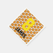 Basketball Kids Individuelle Name Nummer Sport Serviette (Ecke)