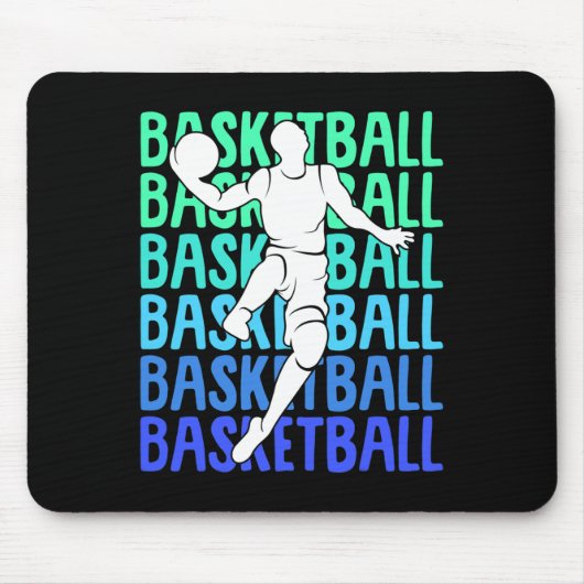 Basketball Kinder Jungen Männer 2 Mousepad (Vorne)