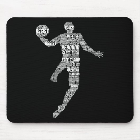 Basketball Kinder Jungen Männer Mousepad (Vorne)