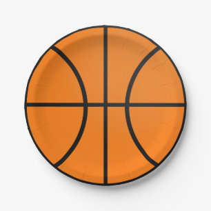 Basketball-Kinder-Sport-Geburtstagsfeier-Papier-Te Pappteller