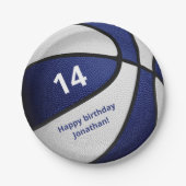 Basketball-Kindergeburtstag Pappteller (Vorderseite)