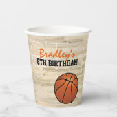 Basketball Kindergeburtstag Party Pappbecher (Vorderseite)