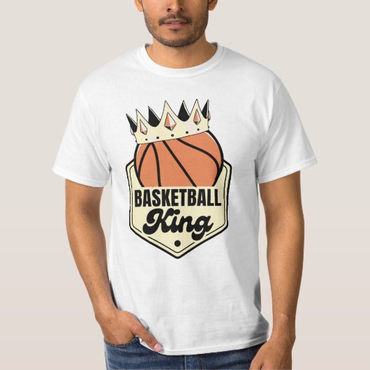 Basketball King - Design im Stil der Kronstraße T-Shirt (Vorderseite)