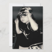 Basketball King Gold Crown Foto 1. Geburtstag Einladung (Rückseite)