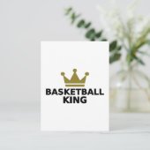 Basketball King Postkarte (Stehend Vorderseite)