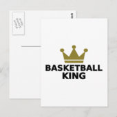 Basketball King Postkarte (Vorne/Hinten)