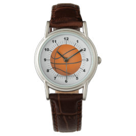 Basketball-Klassiker Lederuhr für Frauen Armbanduhr