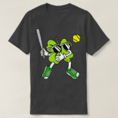 Basketball Kleeblatt Lucky Clover Irish St Patrick T-Shirt (Design vorne)