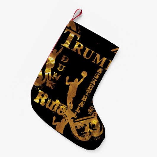 BASKETBALL KLEINER WEIHNACHTSSTRUMPF (Vorderansicht (hängend))