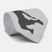 Basketball-Knall taucht Silhouette ein Krawatte (Gerollt)