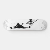 Basketball-Knall taucht Silhouette ein Skateboard (Horizontal)