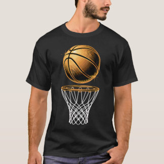 Basketball Korb Ball Basketballspieler Fan Vater T-Shirt
