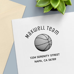 Basketball Korb Familienanschrift Permastempel