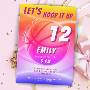 Basketball Korb Hoop it up Sports Geburtstag Einladung