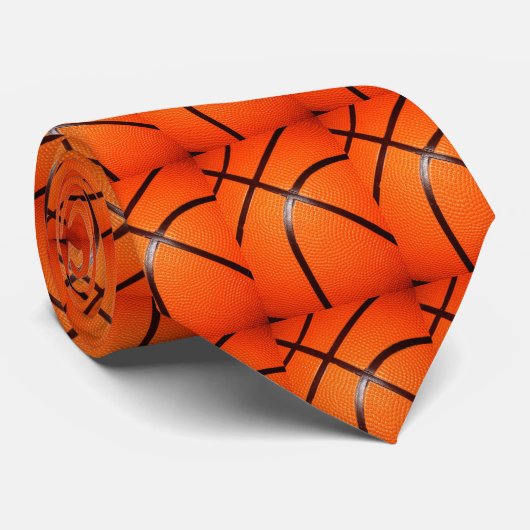 Basketball Krawatte (Gerollt)