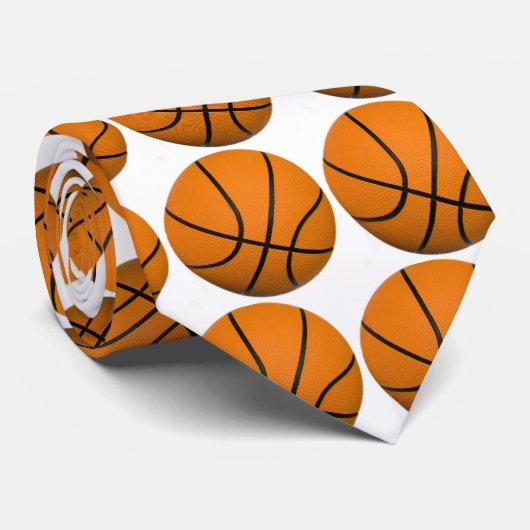 Basketball Krawatte (Gerollt)