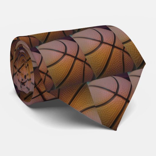 Basketball Krawatte (Gerollt)
