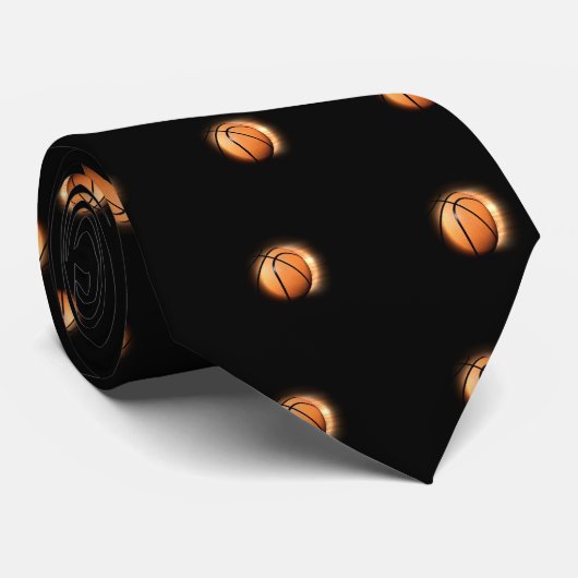 Basketball Krawatte (Gerollt)