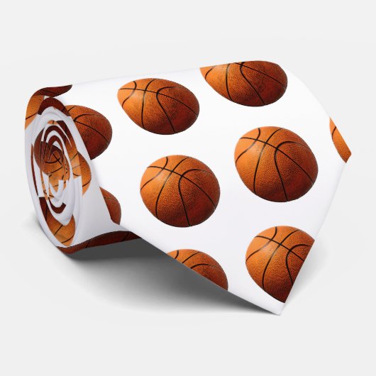 Basketball Krawatte (Gerollt)