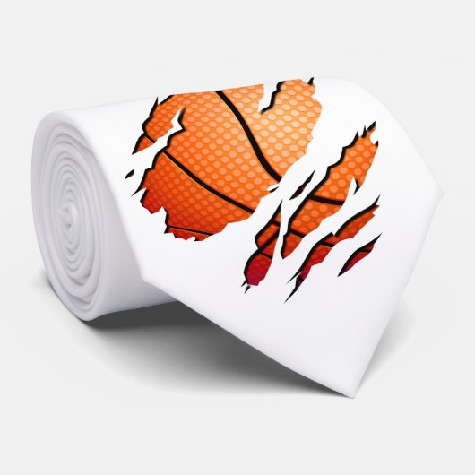 Basketball Krawatte (Gerollt)