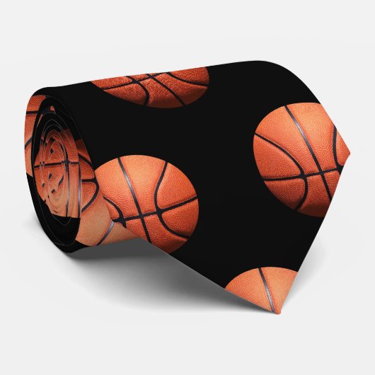 Basketball Krawatte (Gerollt)