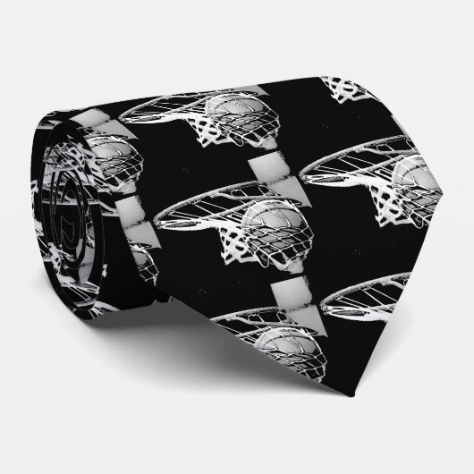 Basketball Krawatte (Gerollt)