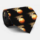 Basketball Krawatte (Gerollt)