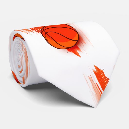 Basketball Krawatte (Gerollt)