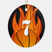 Basketball - kundengebundene Verzierung Keramik Ornament (Links)