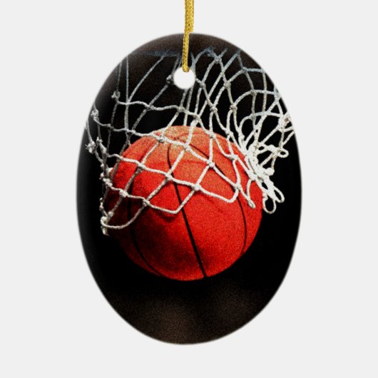 Basketball-Kunst Keramikornament (Vorne)