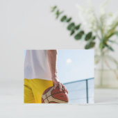 Basketball-Kunst Postkarte (Stehend Vorderseite)
