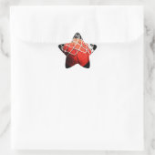 Basketball-Kunst Stern-Aufkleber (Tasche)