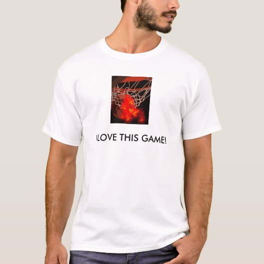 Basketball-Kunst T-Shirt (Vorderseite)