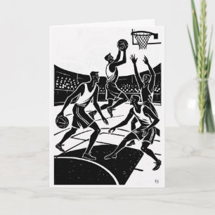 Basketball-Kunstkarte Karte