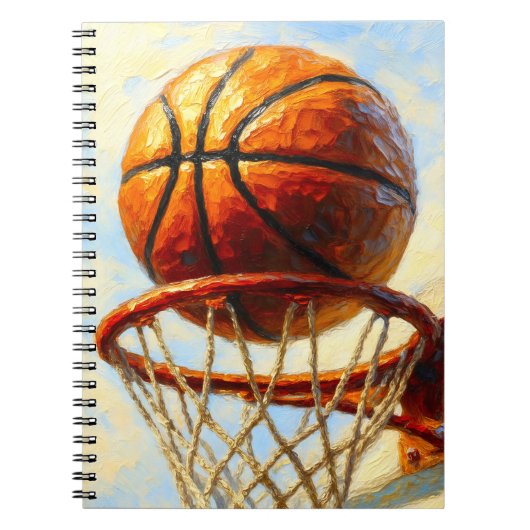 Basketball-Kunstnotizbuch - Sportdesign-Tagebuch Notizblock (Vorderseite)