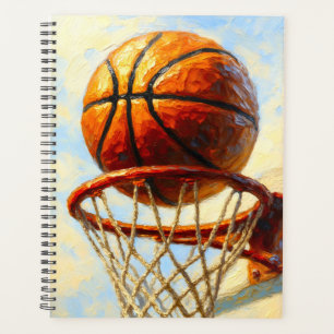Basketball-Kunstnotizbuch - Sportdesign-Tagebuch Planer