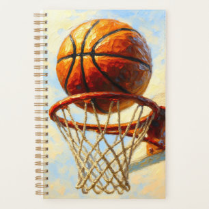Basketball-Kunstnotizbuch - Sportdesign-Tagebuch Planer