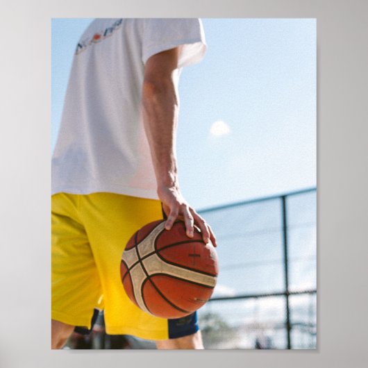 Basketball Kunstwerk Poster (Vorne)